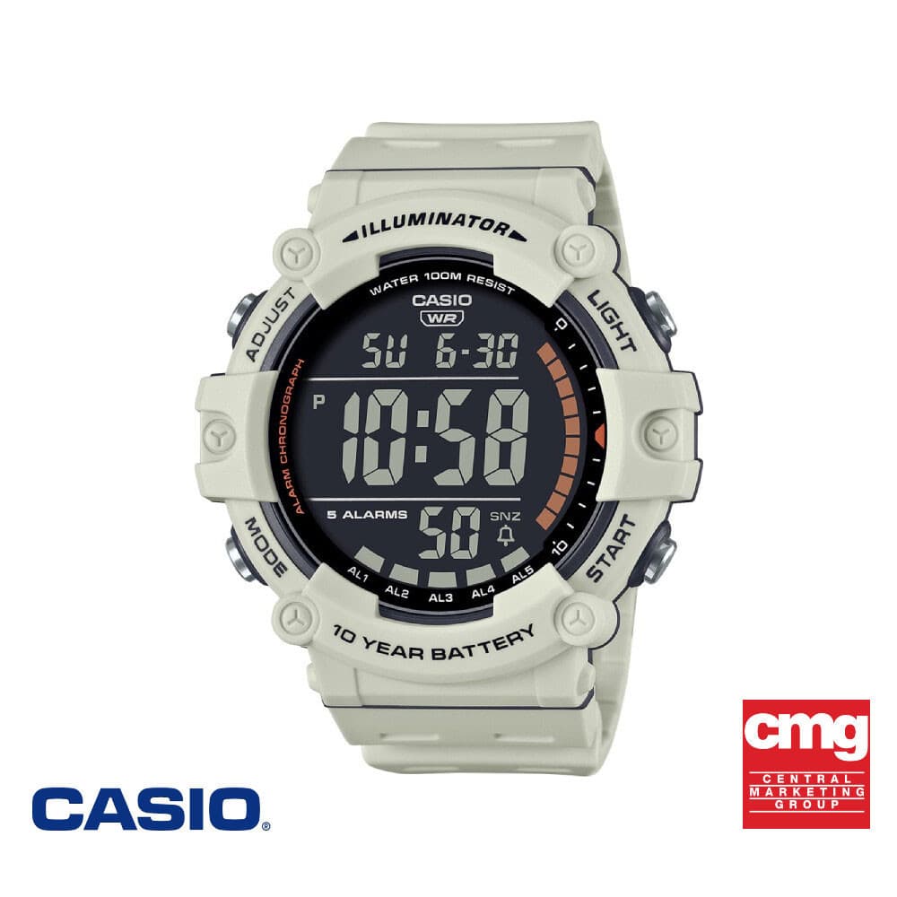 CASIO นาฬิกาข้อมือ CASIO รุ่น AE-1500WH-8B2VDF วัสดุเรซิ่น สีเทา