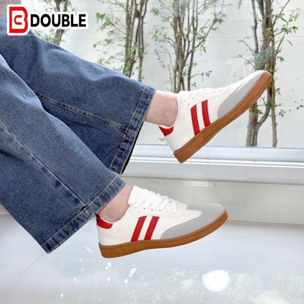 BDOUBLE รองเท้าเดอร์เทรน สไตล์วินเทจ พื้นยางคาราเมล กันลื่น ใส่สบาย รองเท้าคัทชูผู้หญิงผู้ชาย มีหลายสี…