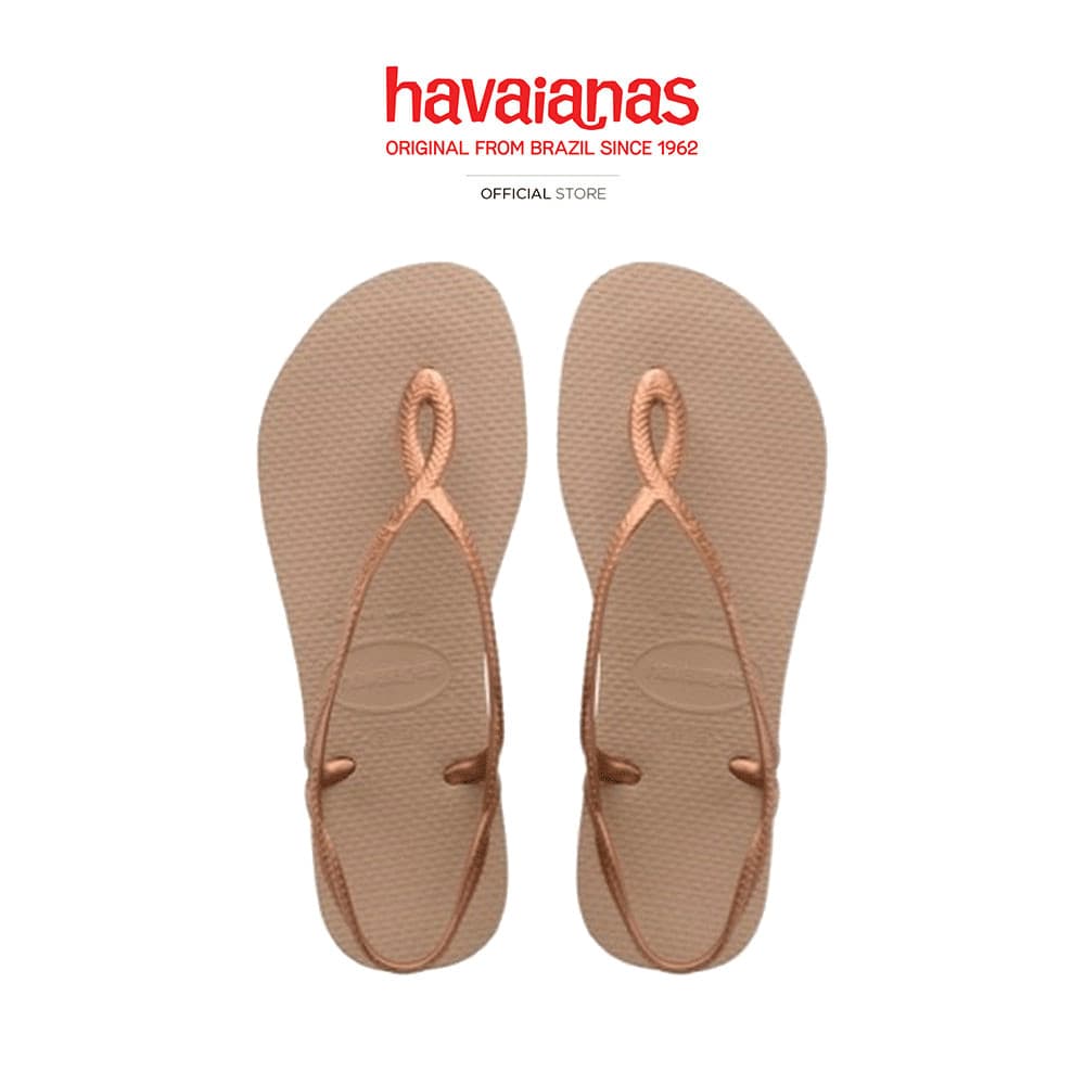 HAVAIANAS รองเท้าแตะ กันลื่น น้ําหนักเบา Luna Sandals ROSE GOLD 41296975282F_C3GDXX