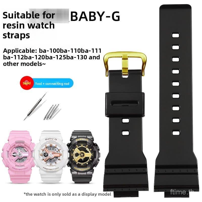 สายนาฬิกาซิลิโคนพิเศษสําหรับ BABY‐G BA‐110 BA‐111 BA-121 BA‐120 BA-130 ผู้หญิงนาฬิกา 14…