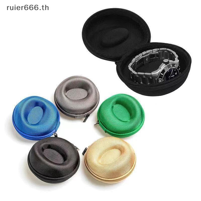 # ruiier # กล่องเก็บนาฬิกาสล็อตเดี่ยว 1 ชิ้นแบบพกพา Shoproof เคสกันกระแทกสําหรับการจัดการนาฬิกาที่ปลอดภัยระหว่…