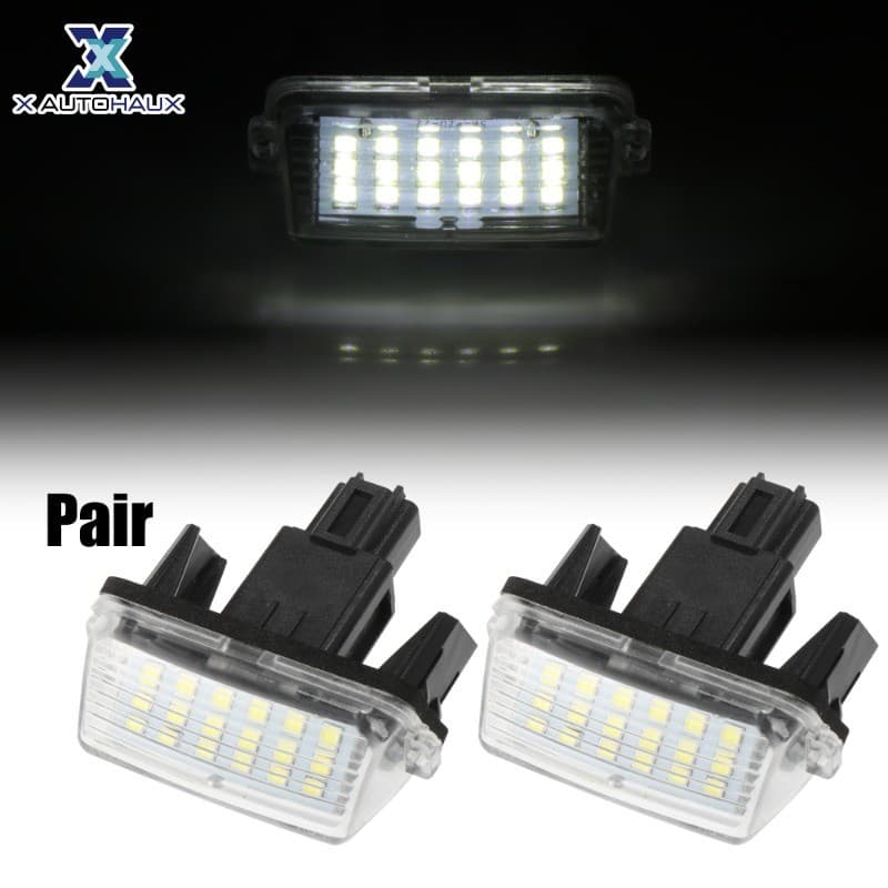 X AUTOHAUX ไฟป้ายทะเบียน LED 1 คู่สําหรับ Toyota Camry 2012-2017