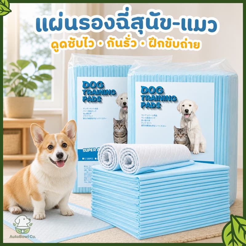 4 แพ็ค 😺แผ่นรองซับฉี่สุนัข-แมว ดูดซับไว ฆ่าเชื้อ กันเปื้อน ใช้ซ้ําได้ สะดวกทุกที่ ผ้ารองฉี่ ถาดรองฉี่