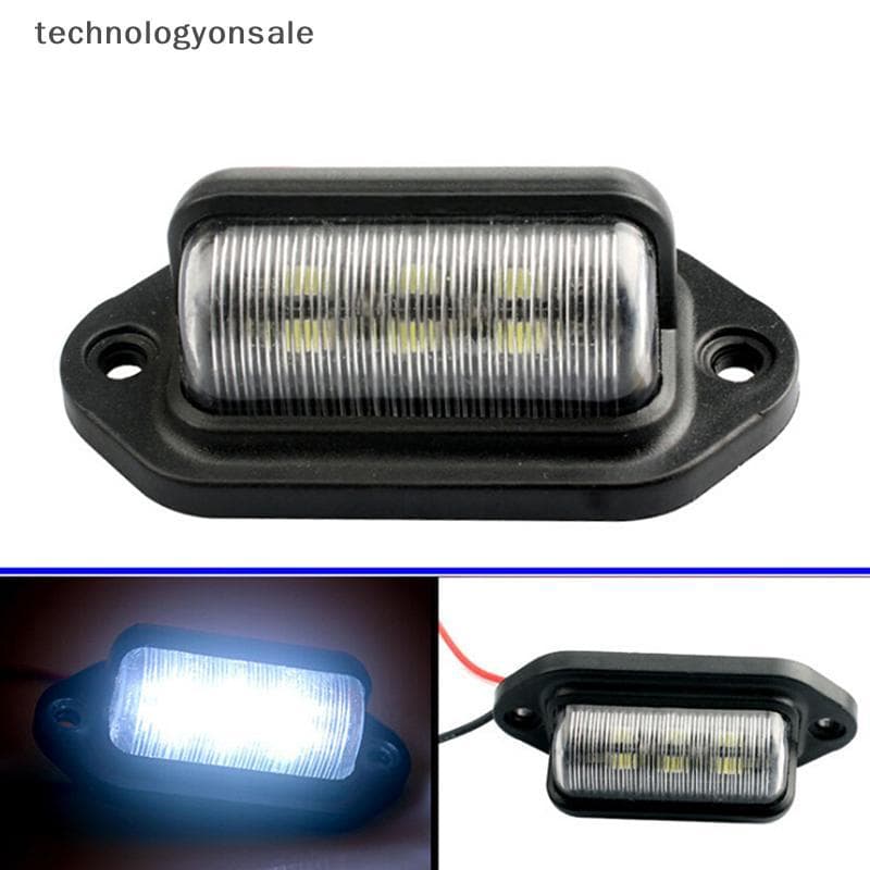 1 PC กันน้ํา 6 LED 12V ไฟส่องป้ายทะเบียนรถเรือ Tru Trailer Step Lamp Boutique