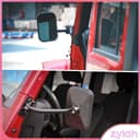 zylah-th กระจกมองข้างประตูปิดกระจกสี่เหลี่ยมผืนผ้า 4x4 Off-road QUICK RELEASE สําหรับ JEEP Wrangler