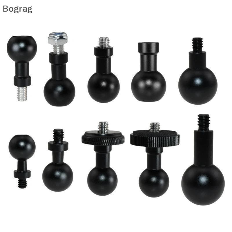 อะแดปเตอร์หัวบอล 15/17/19/20/205 มม. ถึง 1/4 Bolt Converter Universal สําหรับรถจักรยานยนต์ที่วางโทรศัพท์…