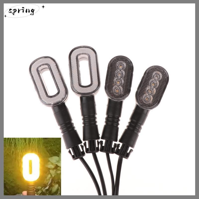 Springevenskyro 2PCS จักรยานไฟเลี้ยวแตรไฟท้าย 36-72V ไฟเตือนสําหรับรถจักรยานไฟฟ้าสกู๊ตเตอร์ CCD