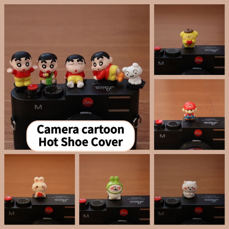 3D Stereoscopic Heat Boot Cover Cartoonish น่ารักกล้อง Hot Shoe Cover สําหรับ Sonny Nikon Fujifilm Canon
