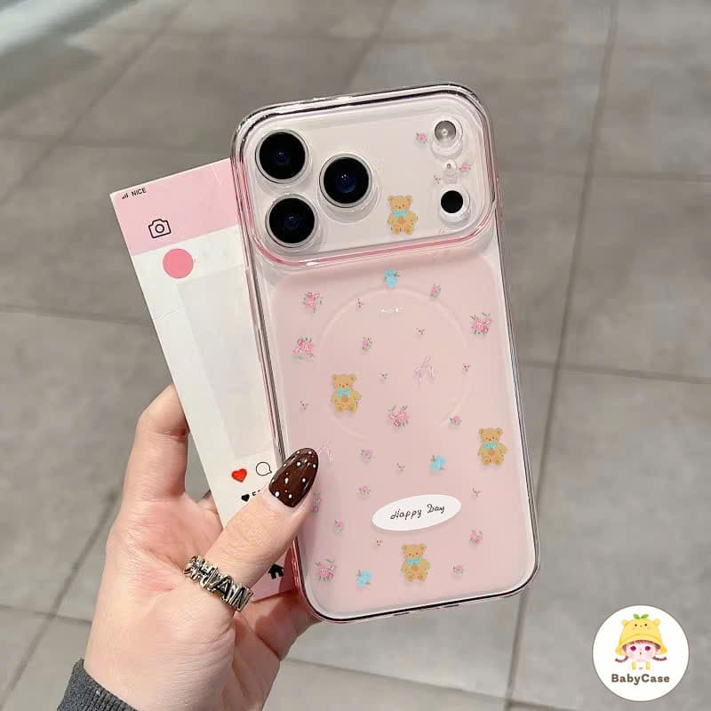 เคสไอโฟน18 IPhone 17 16 15 13 12 11 14 Pro Max 15 14 16 Plus Air แพนด้าน้อยบรรยากาศที่เรียบง่ายป้องกันการตก
