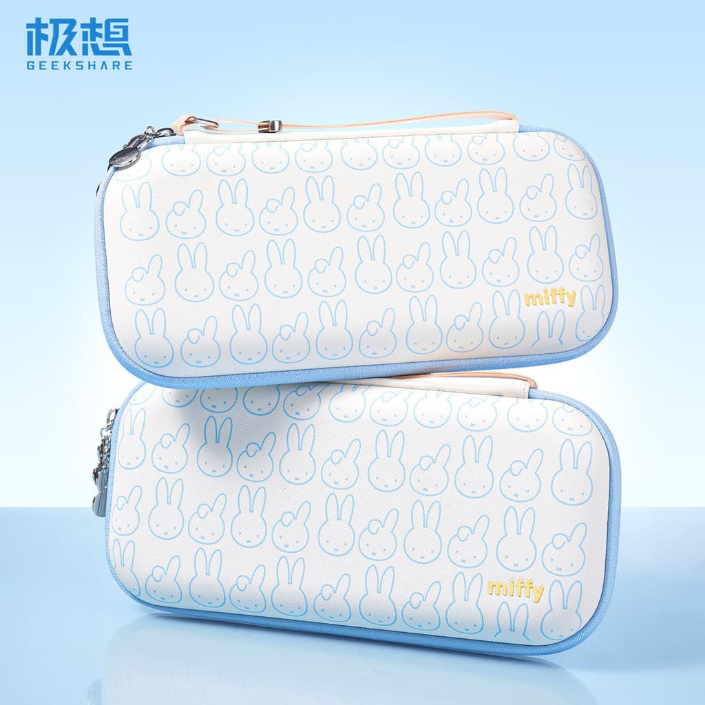 Geekshare Miffy Rabbit ออกแบบกระเป๋าถือกันลื่นสําหรับ Nintendo Switch 2