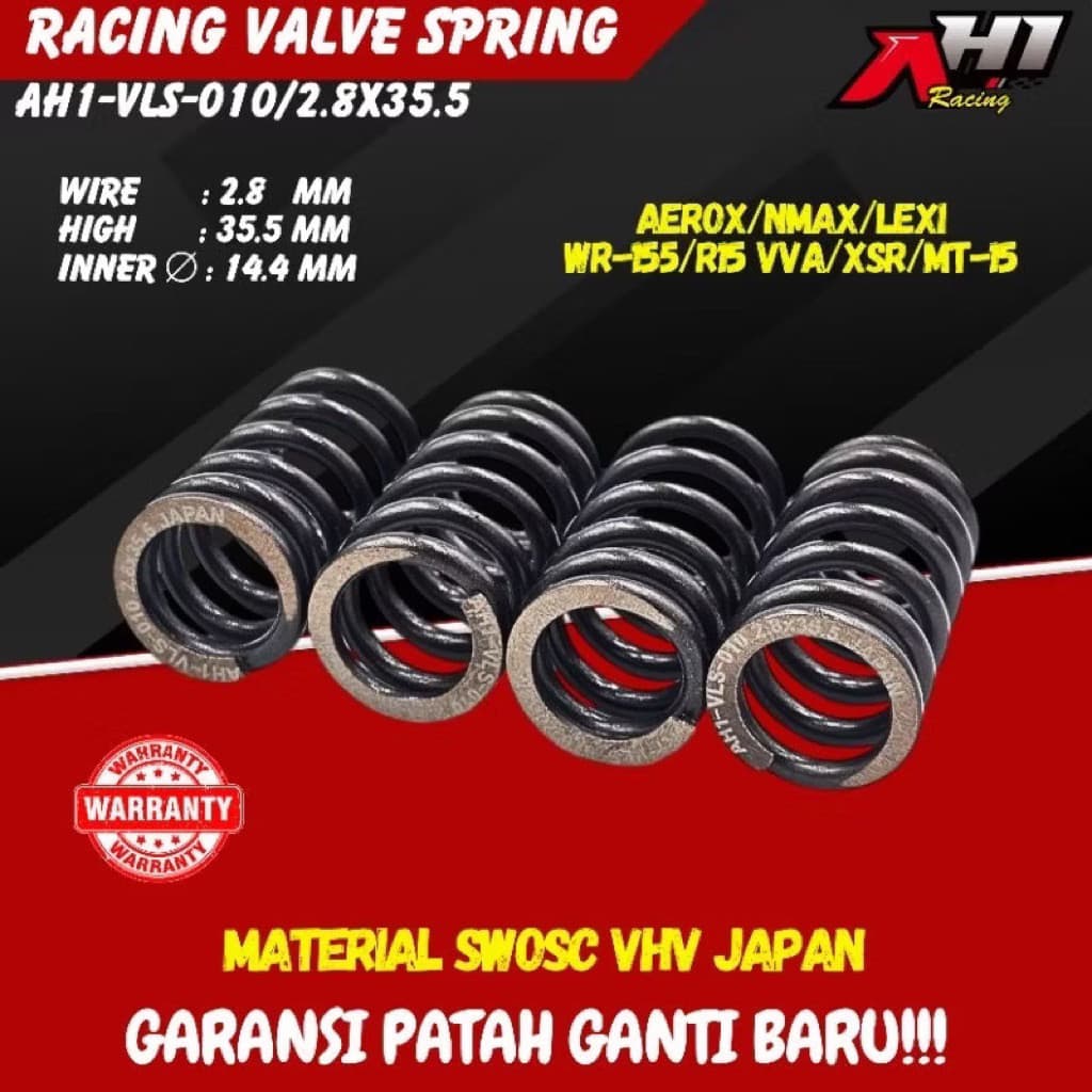 (ORIGINAL) สปริงวาล์ว - AH1 RACING สปริงวาล์ว AEROX OLD / AEROX NEW NMAX OLD / NMAX NEW LEXI 125 R15 VVA V3…