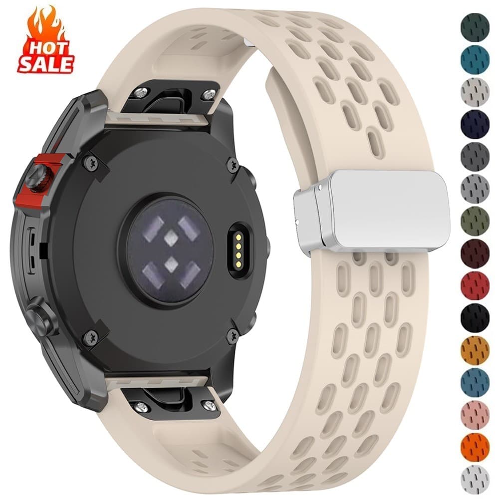 ซิลิโคนแม่เหล็กสําหรับ Garmin Fenix 8/Enduro 3/2 ขนาด 20/22/26/43/47/51 มม.