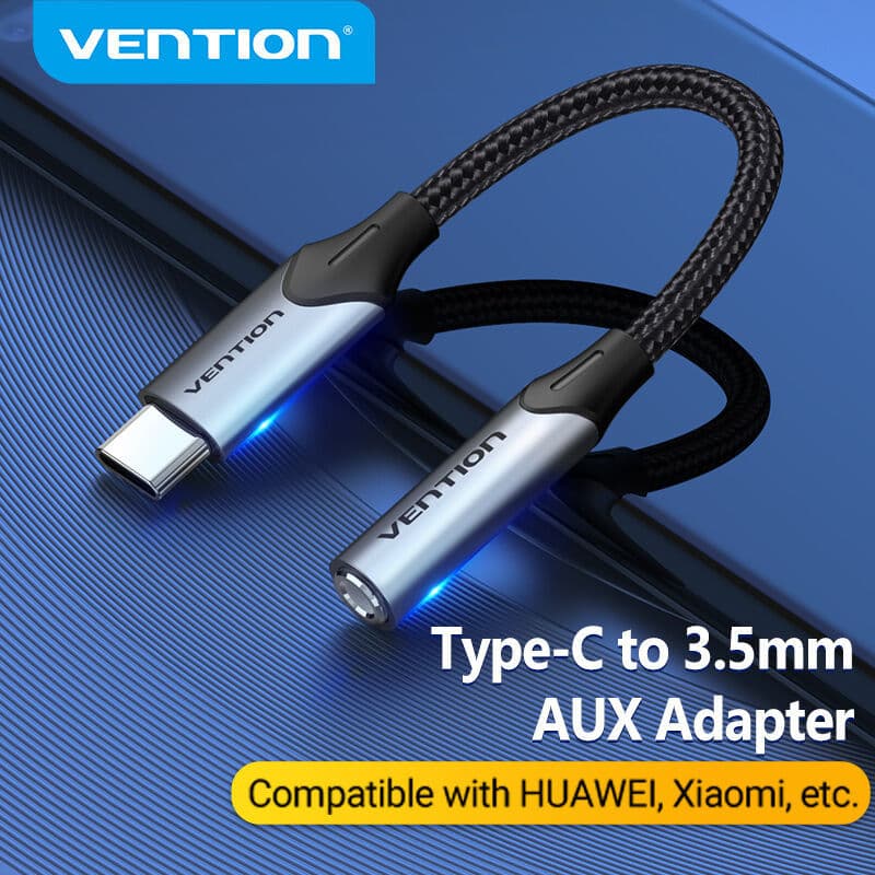 Vention USB-C to 3.5mm อะแดปเตอร์ หูฟัง สําหรับ แล็ปท็อป มือถือ