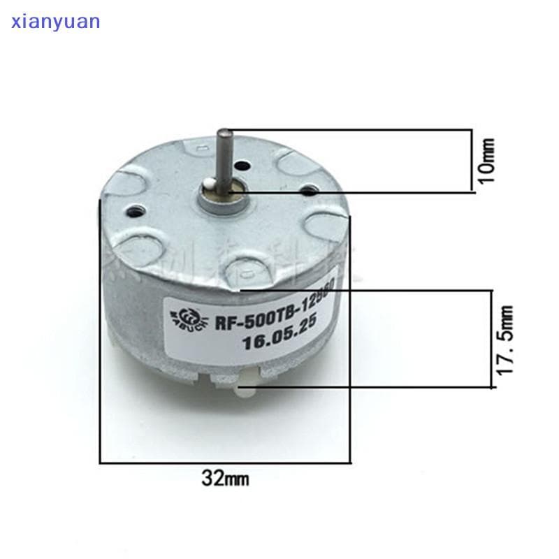 1 ชิ้น Mabuchi RF500TB-12560 มอเตอร์ DC 1.5V 6V 12V 4600RPM 32 มม.DC มอเตอร์เครื่อง XY รูปที่ 1