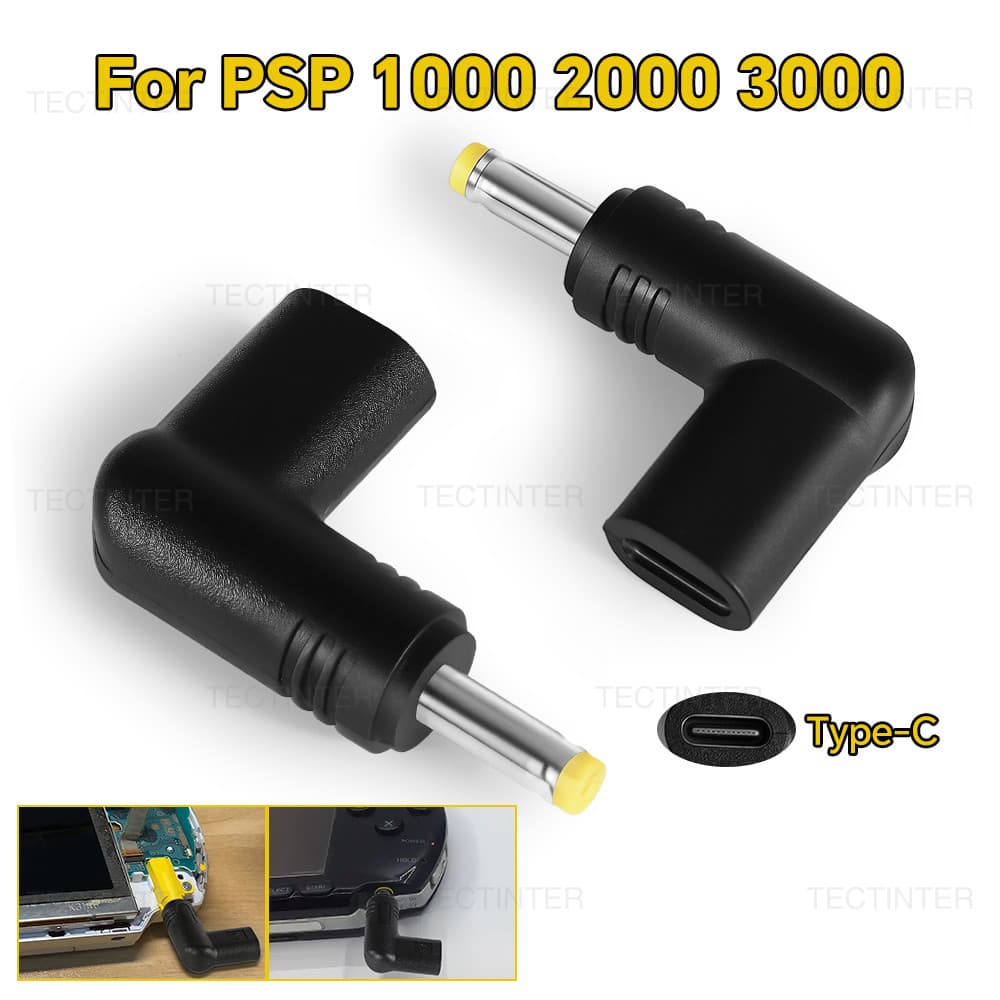 5V Type-C ถึง DC ชาร์จอะแดปเตอร์แปลงสําหรับ PSP 1000/2000/3000 คอนโซลเกม DC…