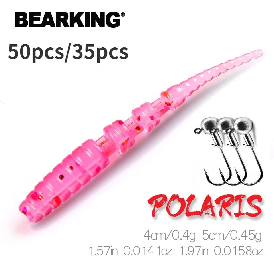 BEARKING ตกปลา Polaris เหยื่อพลาสติกอ่อนสําหรับ Grouper Snapper Snakehead Tarpon Shore Casting ตกปลาน้ําเค็ม…
