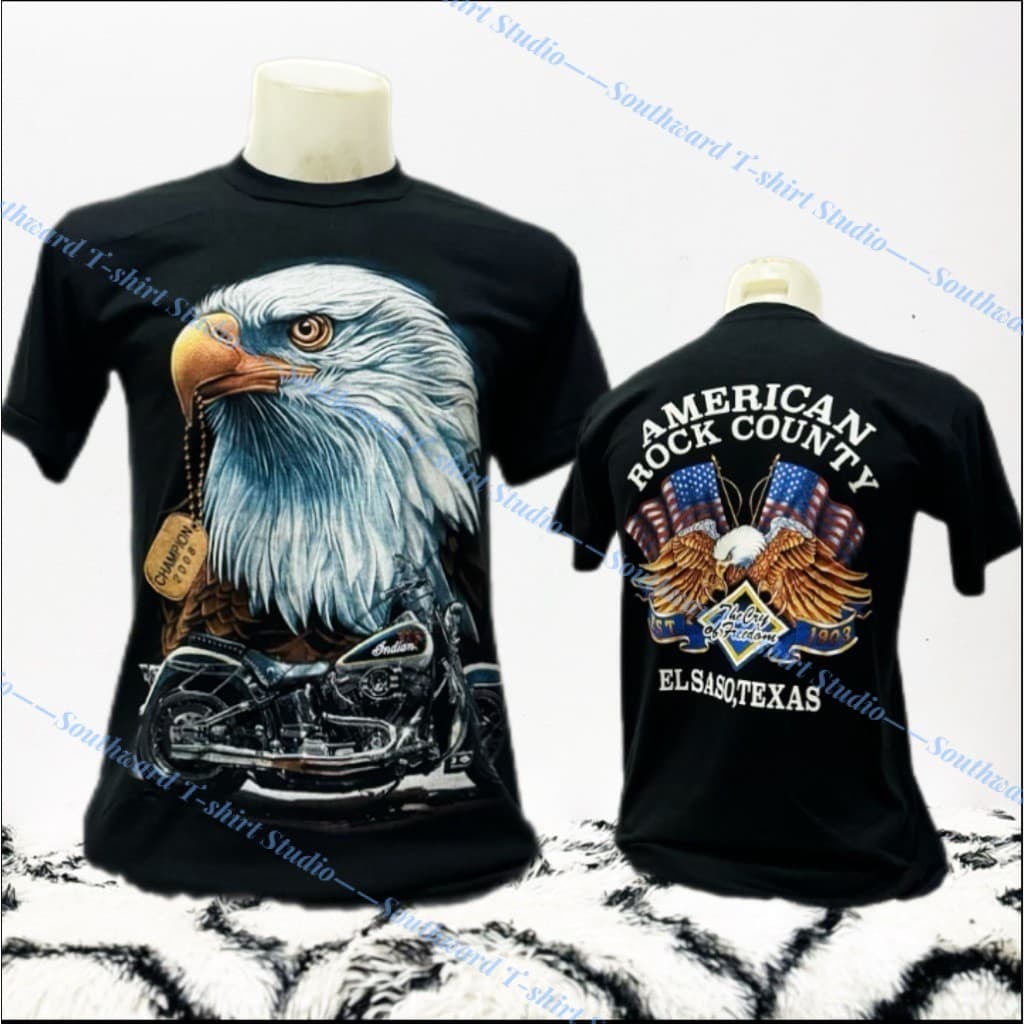เสื้อวินเทจ 3D ผ้า 50/50 มีไซส์ M - 3XL ใส่ได้ทั้ง ชาย - หญิง