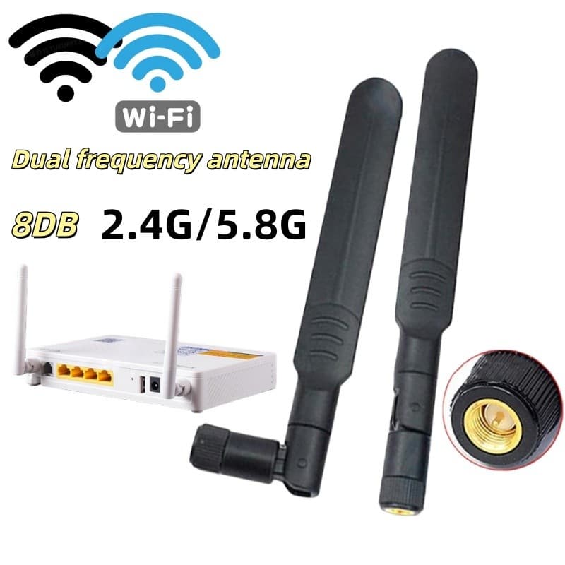 Bbth เสาอากาศเราเตอร์ไร้สาย 8dBi 2.4GHz 5GHz 5.8GHz Dual Band WiFi SMA แจ็คตัวผู้