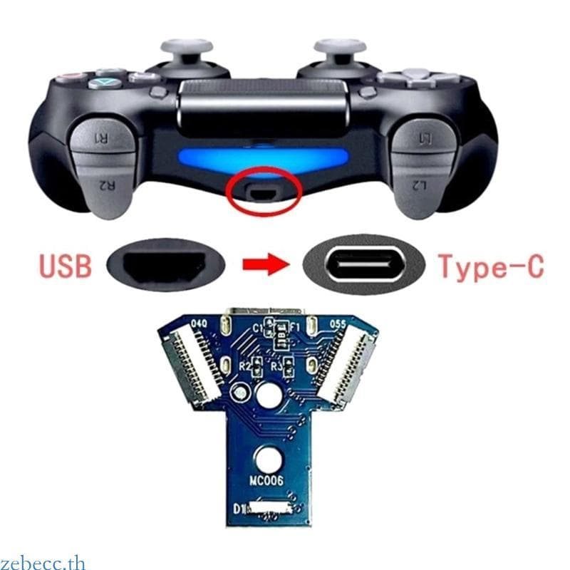 Zebecc Type C ชาร์จพอร์ตอัพเกรดบอร์ดสําหรับ JDS-040 Controller Conversion Repair