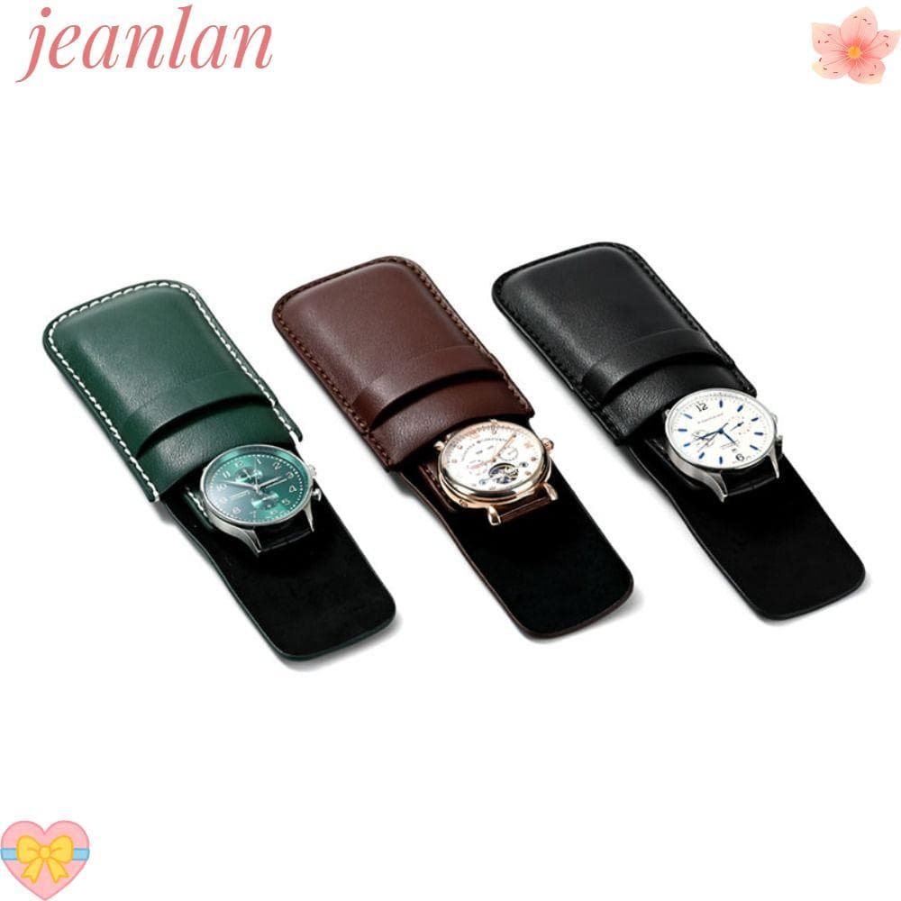Jeanlan กระเป๋าเก็บนาฬิกาข้อมือ เครื่องประดับ ป้องกันฝุ่น แบบพกพา