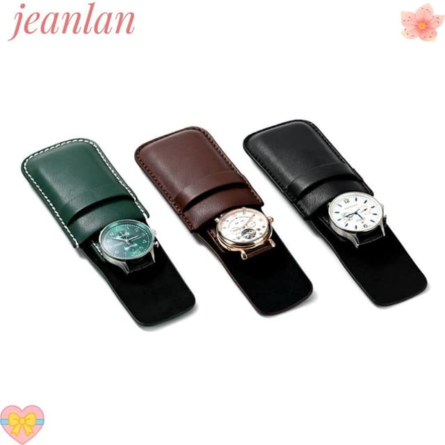 Jeanlan กระเป๋าเก็บนาฬิกาข้อมือ เครื่องประดับ ป้องกันฝุ่น แบบพกพา