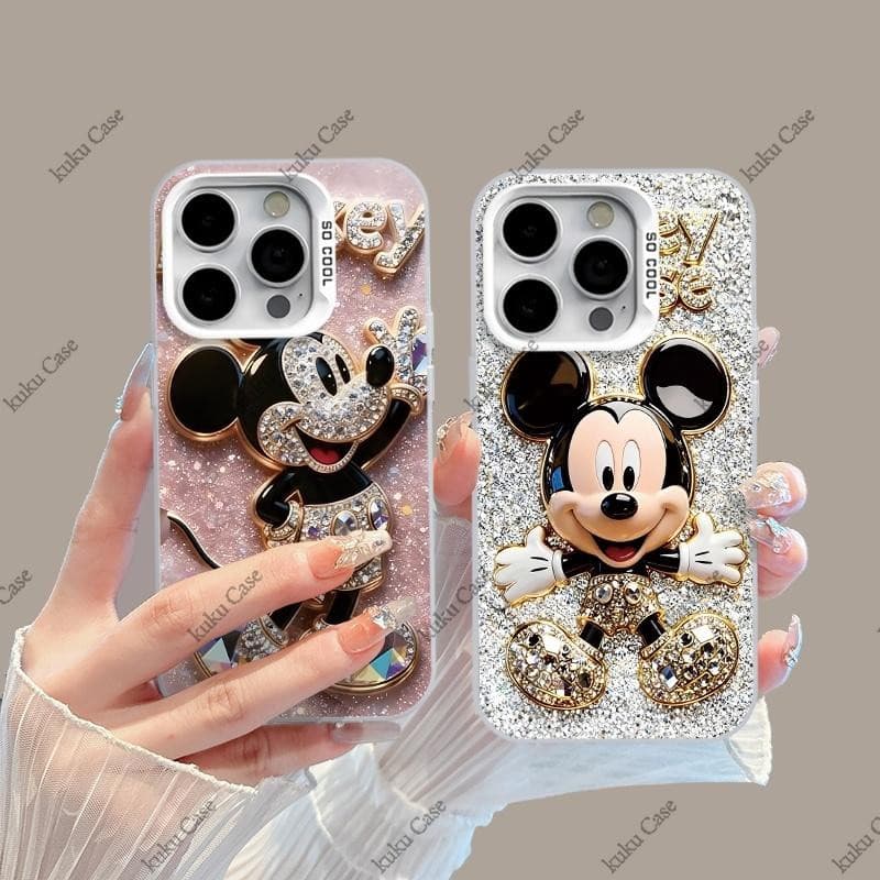 เคสโทรศัพท์ลายมิกกี้เมาส์ ใช้ได้กับ iPhone 17/16/15/14 Pro Max/12/13/11, X/XSMax/XR, 7/8Plus…