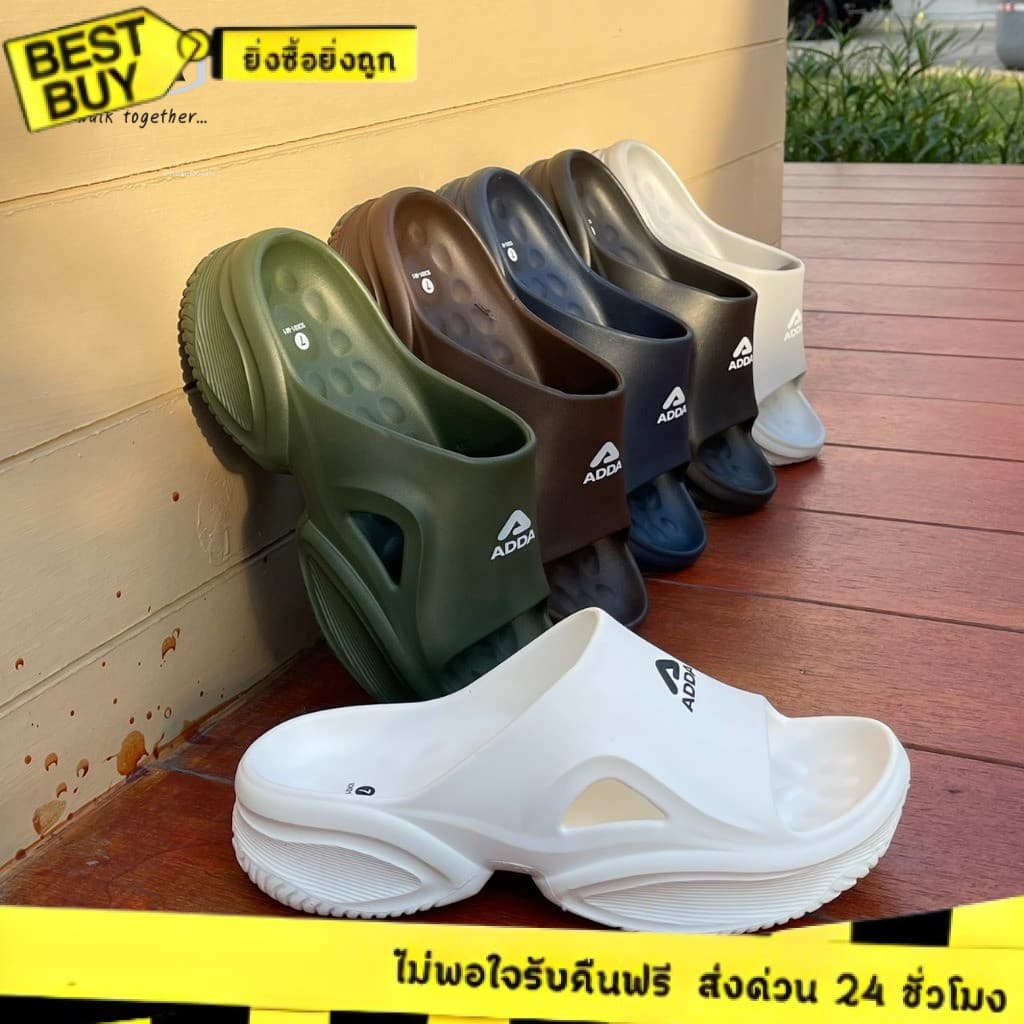🛵ส่งทันที 2 ชม.🏪💫 ADDA รองเท้าแตะแบบสวมชาย รุ่น5CK01 ไซส์7-10 ลุยได้ทุกที่