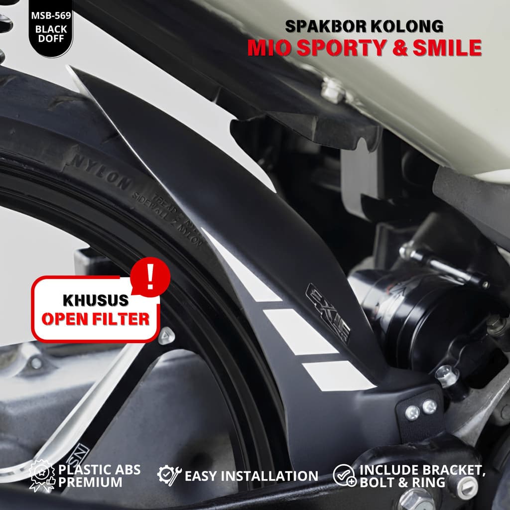 Exie Art Mudguard Under Mio Sporty Smile Open Filter (2003-2013)