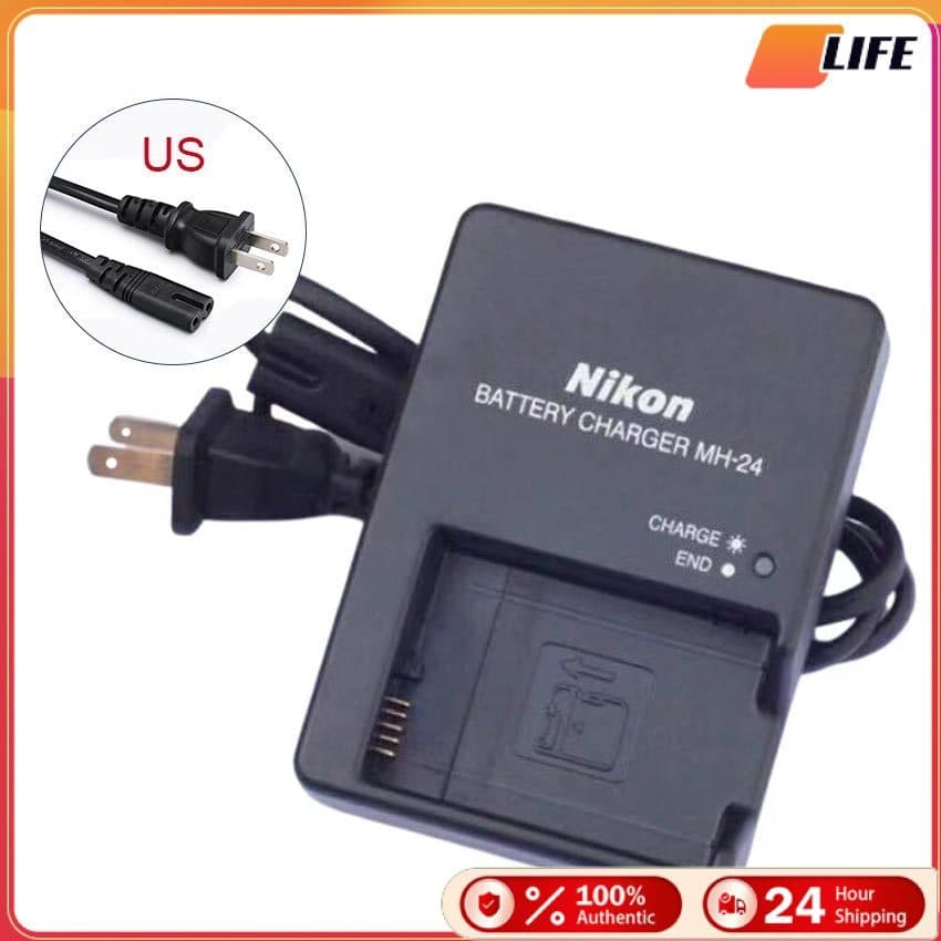 ส่งจากกทม!ที่ชาร์จกล้อง nikon Mh-24 สําหรับรุ่นD5100 D3400 D5300 D5500 d5600 EN-EL14