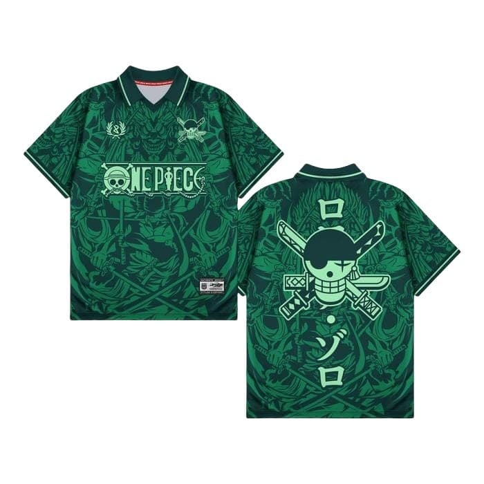 JERSEY OP Vintage Retro พิมพ์ระเหิดคอ V คอชุดอะนิเมะ One Piece ผู้ชายผู้หญิงเดียวกัน Casual กีฬาเสื้อยืด