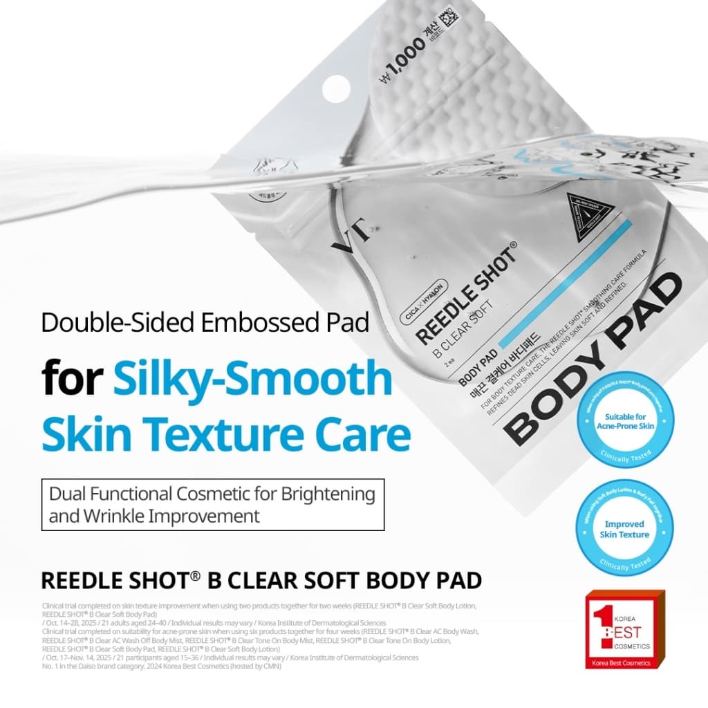 Reedle Shot B Clear Soft Exfoliaation Pad 2EA [เรือธงอย่างเป็นทางการ]