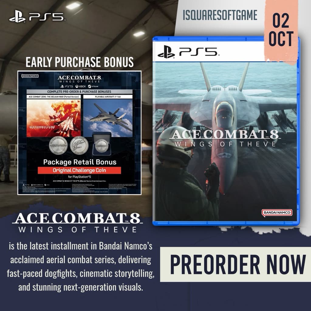 PS5 ACE COMBAT 8: WINGS OF THEVE – Standard Edition (PS5)