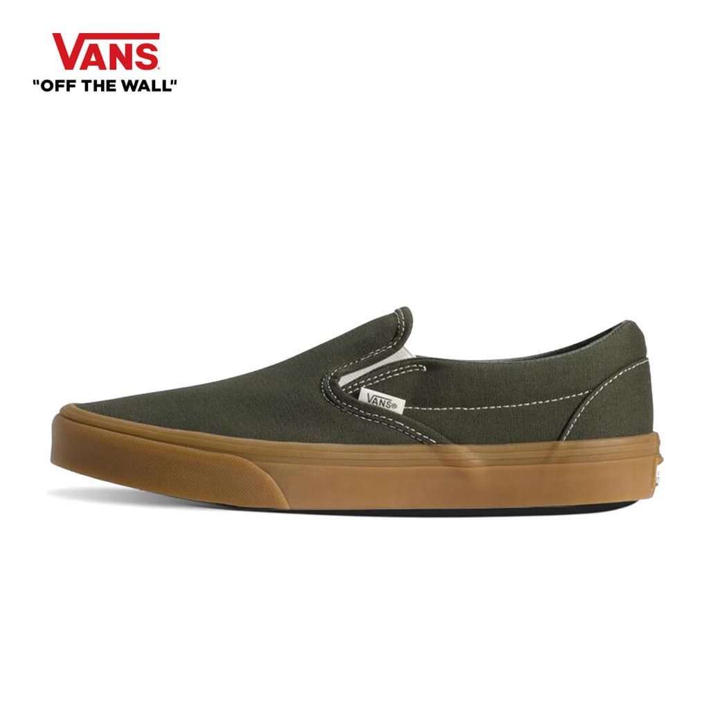 VANS CLASSIC SLIP_ON - GUM OBSIDIAN FERN รองเท้า ผ้าใบ VANS ชาย หญิง รูปที่ 1