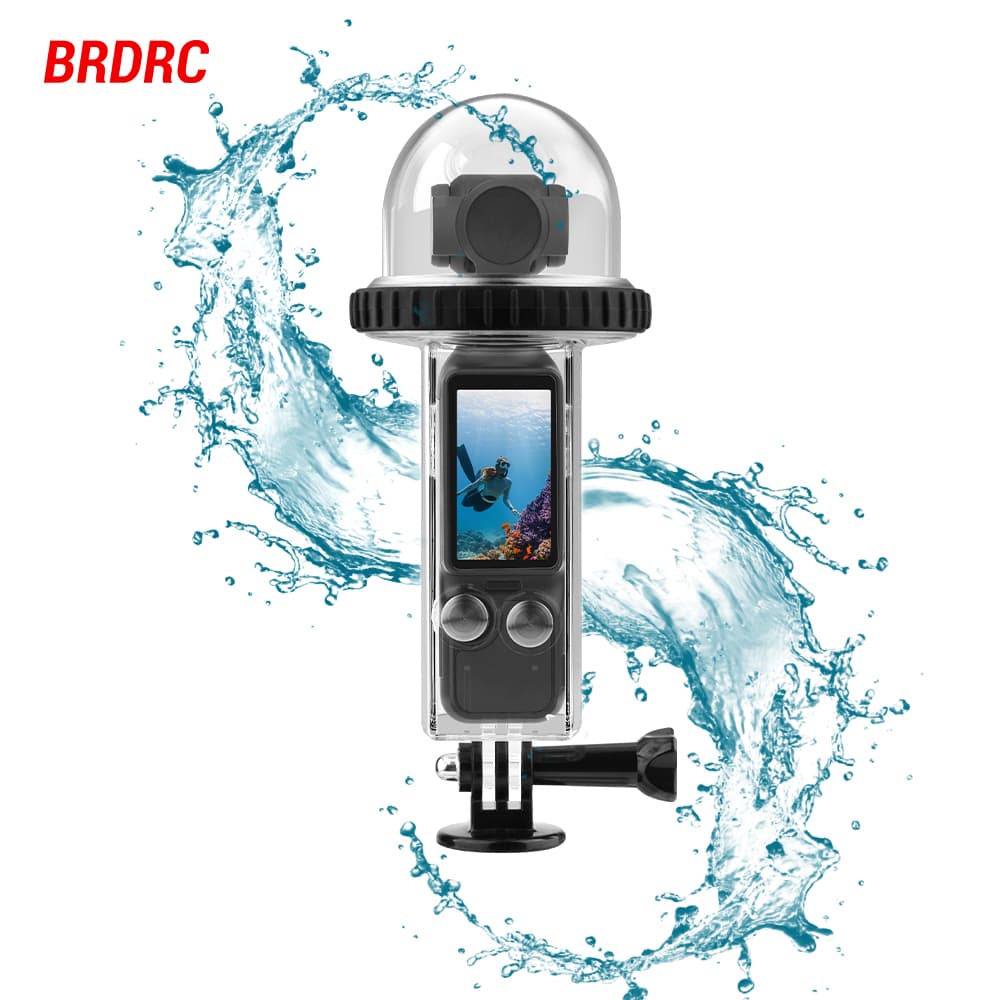 New New BRDRC กล่องกันน้ํา 40M สําหรับ DJI Osmo Pocket 3 เปลือกป้องกันที่อยู่อาศัยการดําน้ํา…
