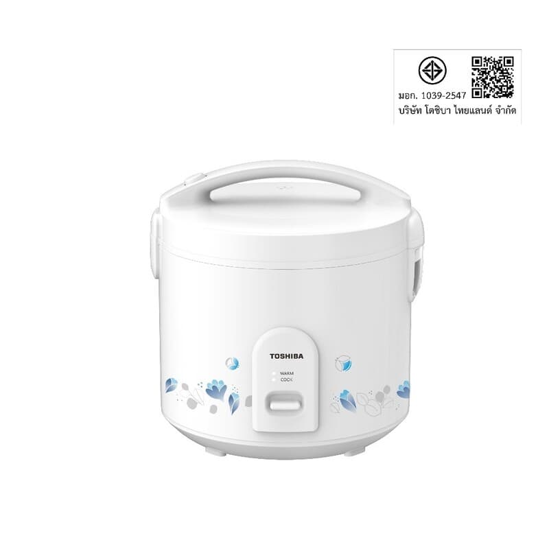 TOSHIBA หม้อหุงข้าวอุ่นทิพย์ รุ่น RC-T10JH(W) กําลังไฟ 650 W