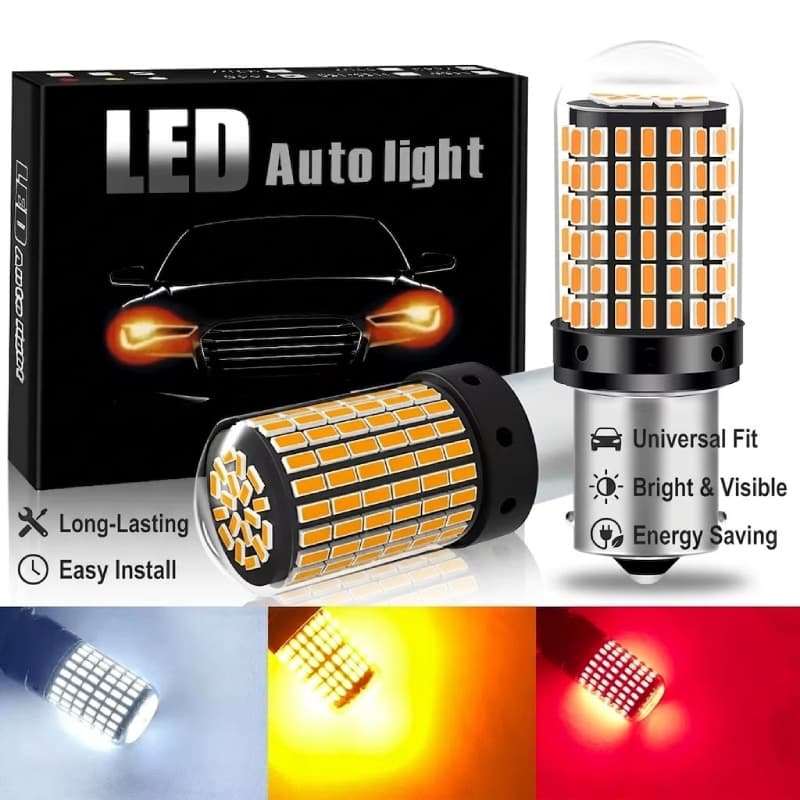 2 ชิ้นรถ Led สัญญาณหลอดไฟ Canbus ข้อผิดพลาดฟรี S25 1156 1157 Ba15s Bay15d P21w Py21w ขายวันหยุด