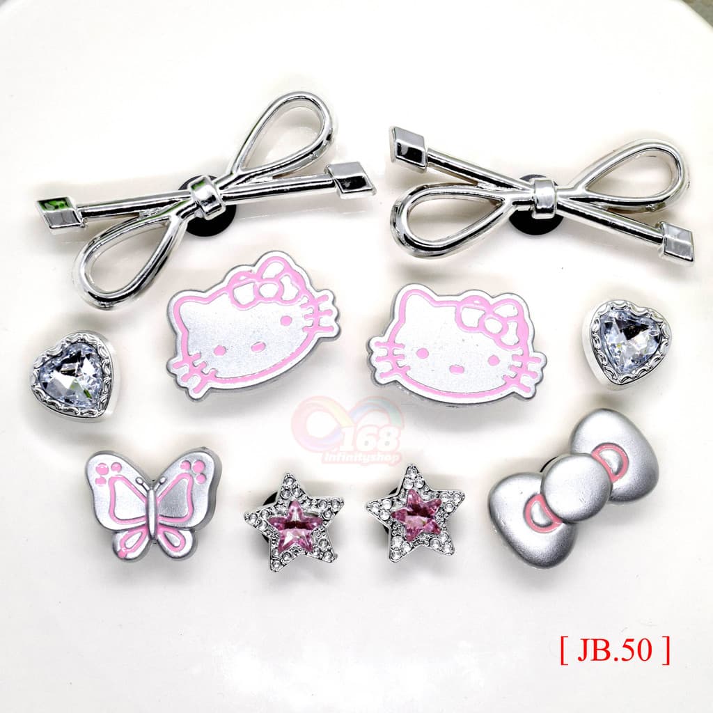 10 ชิ้น เช๊ตการ์ตูน ตุ๊กตา[ JB.50 ] 🇹🇭ร้านไทย#ติดรองเท้า#กระเป๋า#DIY น่ารัก อุปกรณ์เสริม