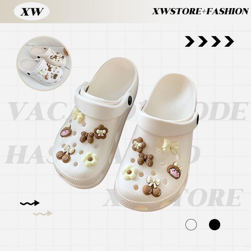 XWshopee คุ้มมาก รองเท้าแตะหัวโตผู้หญิง งานแฟชั่นราคาสุดคุ้ม ทรงสวยใส่ดี แถมฟรีตัวติดในเซ็ท…