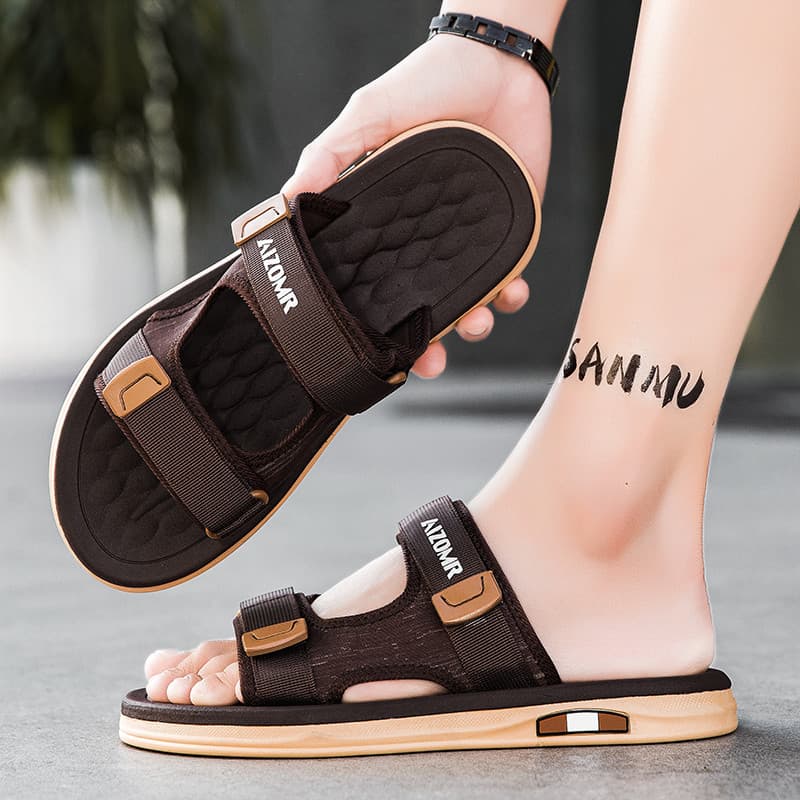 AIZOMR รองเท้าแตะแบบสวม ชายหาด แฟชั่น รุ่นใหม่ ใส่สบาย ไม่ดีดน้ํา ผู้หญิงผู้ชายใส่ได้หมด เป็นของแท้จากโรงงาน…