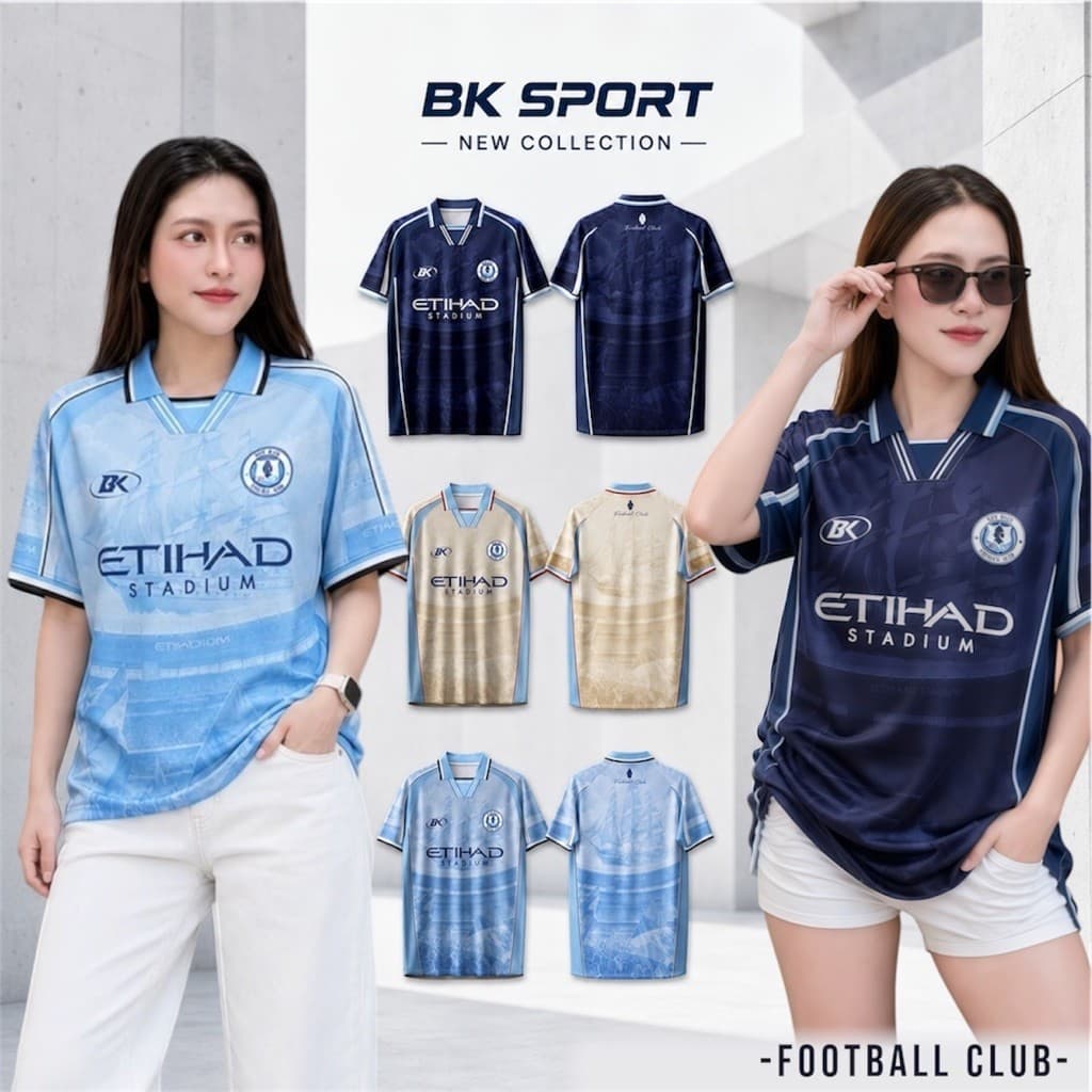 FOOTBALL-STADIUM เสื้อบอล รูปแบบทันสมัย โดดเด่น ขนาด อก 38-52นิ้ว สําหรับผู้ชาย ผู้หญิง ET290869