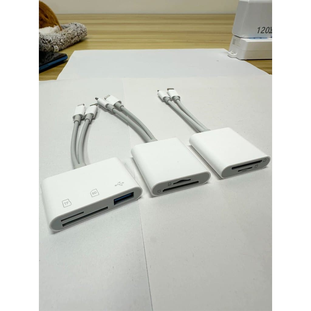 อะแดปเตอร์การ์ดรีดเดอร์ SD TF USB 3In2 2in2 card reader ใช้ได้กับโทรศัพท์ คอมพิวเตอร์