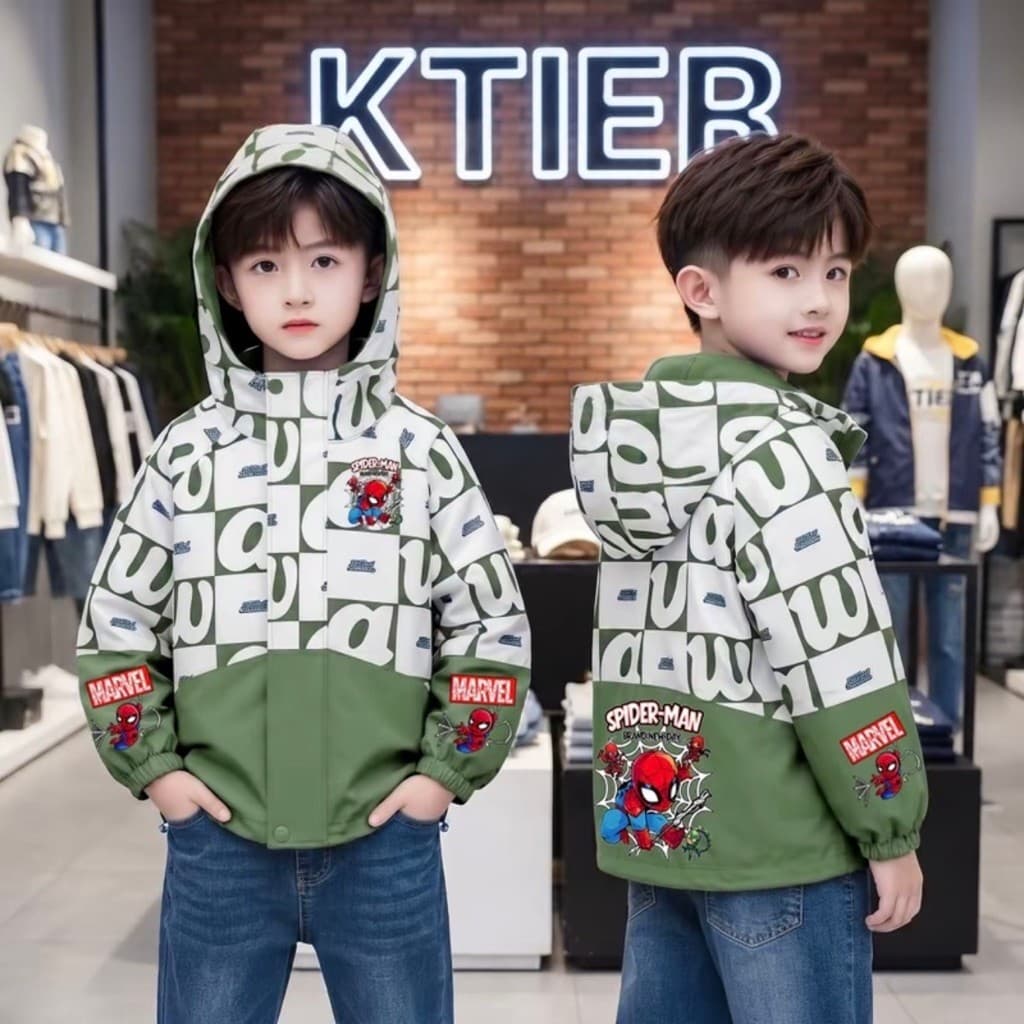 เสื้อแจ็คเก็ตฮู้ดเด็ก เสื้อคลุมเด็กแขนยาว ผ้าดี กันแดด กันลม กันหนาว ผ้า SORONA พร้อมส่ง