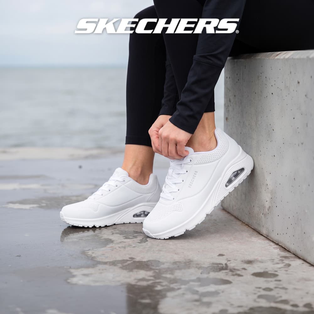 Skechers สเก็ตเชอร์ส รองเท้าผู้หญิง รองเท้าผ้าใบ Women SKECHERS Street Uno Shoes - 73690-W