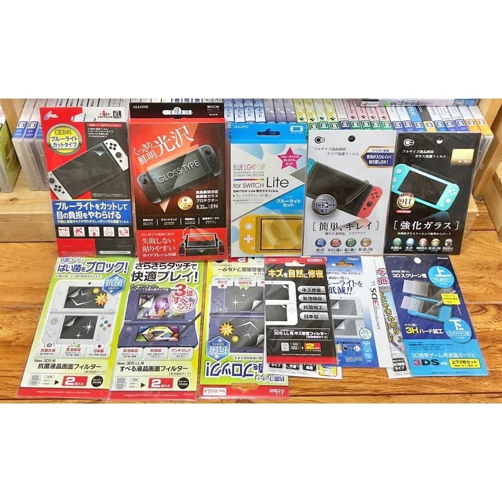 ฟิล์มกันรอย สําหรับเครื่องเกมพกพา Switch/DS/3DS/PSP Film สินค้าจากประเทศญี่ปุ่น