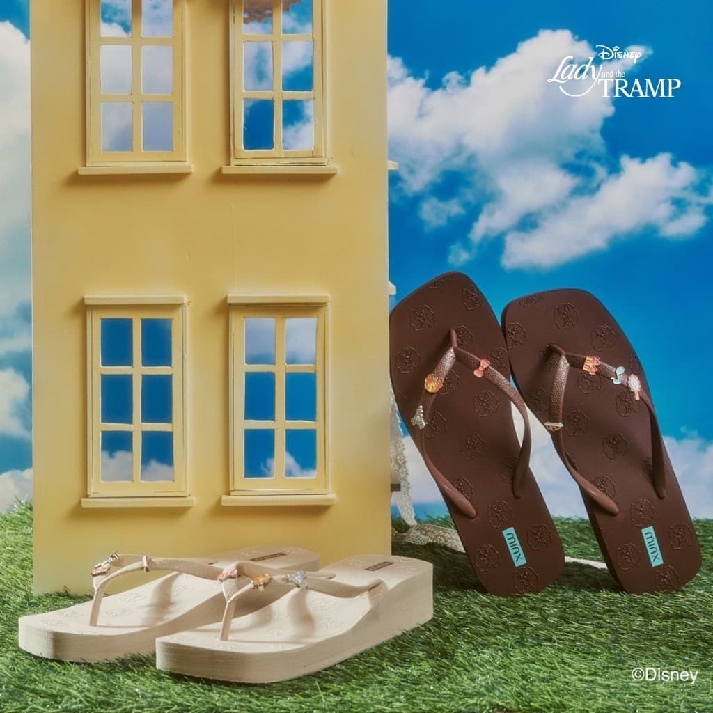 Minx รุ่น Meatball sandal รองเท้าแตะ พื้นลาย Disney Lady & the Tramp