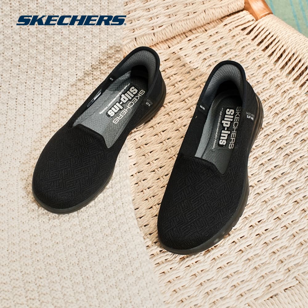 Skechers สเก็ตเชอร์ส รองเท้าผู้หญิง Women Slip-Ins Astonish Shoes - 136542-BBK Heel Pillow, Machi