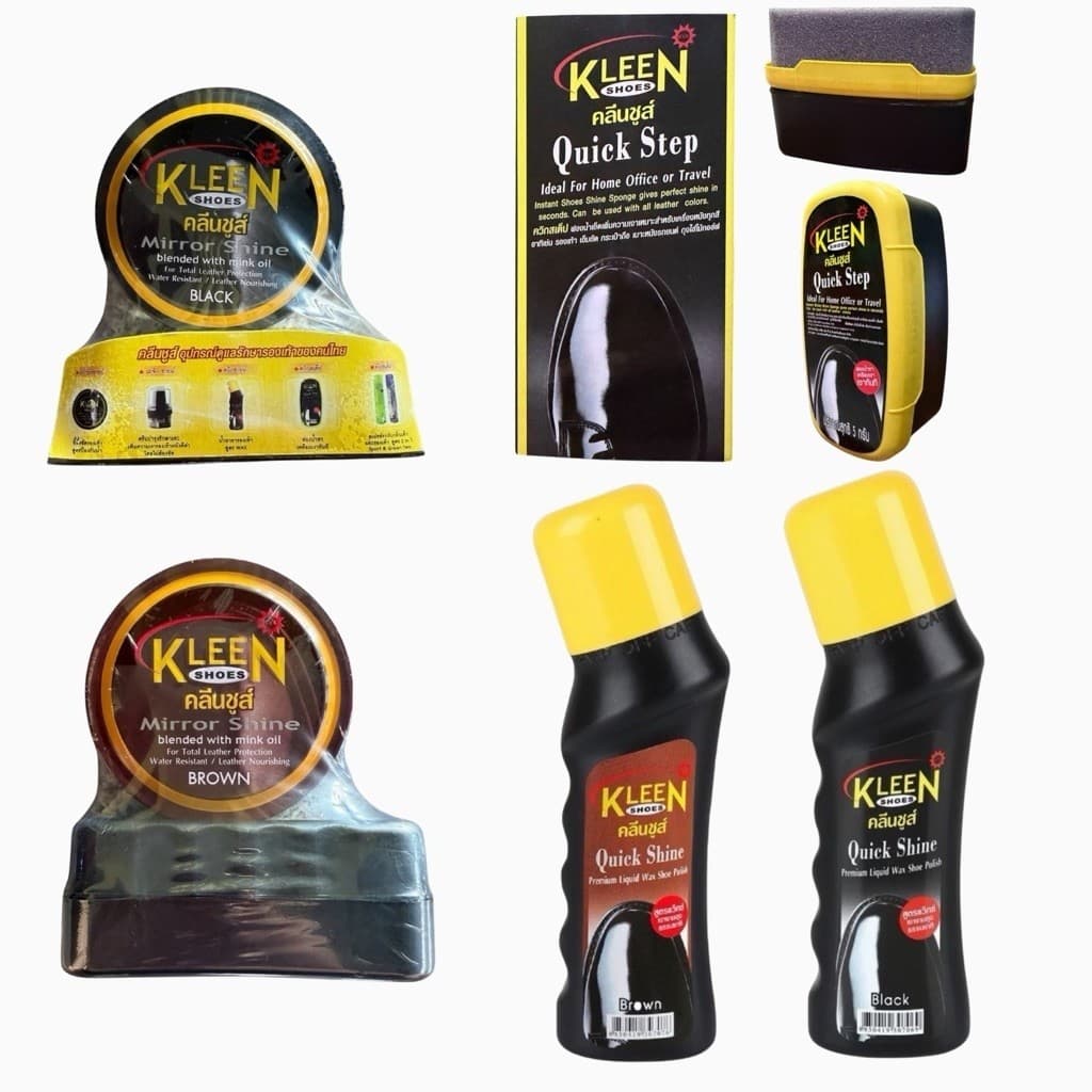 Kleen Shoes Mirror Shine ผลิตภัณฆ์ขัดหนังให้เกิดความเงา