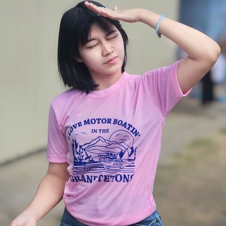 เสื้อยืดผ้าบางวินเทจ/เรือพื้น