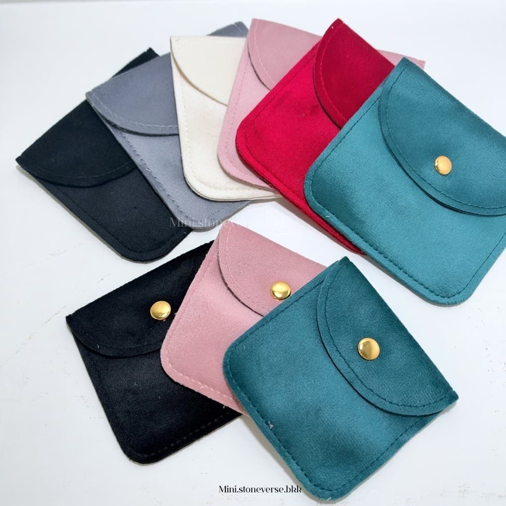 กระเป๋ากํามะหยี่ (กระดุม) สําหรับใส่หิน หรือ ใส่เครื่องประดับ สินค้าคุณภาพดี