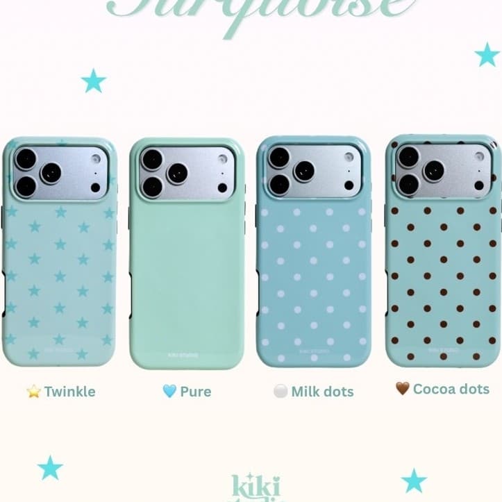 KIKI Turquoise Case 🩵 | เคส 2 ชั้น คลุมรอบเครื่อง กันกระแทก มีแม่เหล็กแรงดูดสูง รองรับสําหรับแมคเซฟ ไม่ลอก…